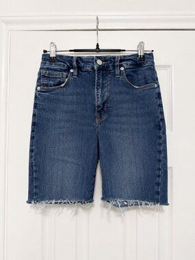 Good American Good 90s Bermuda Denim Short